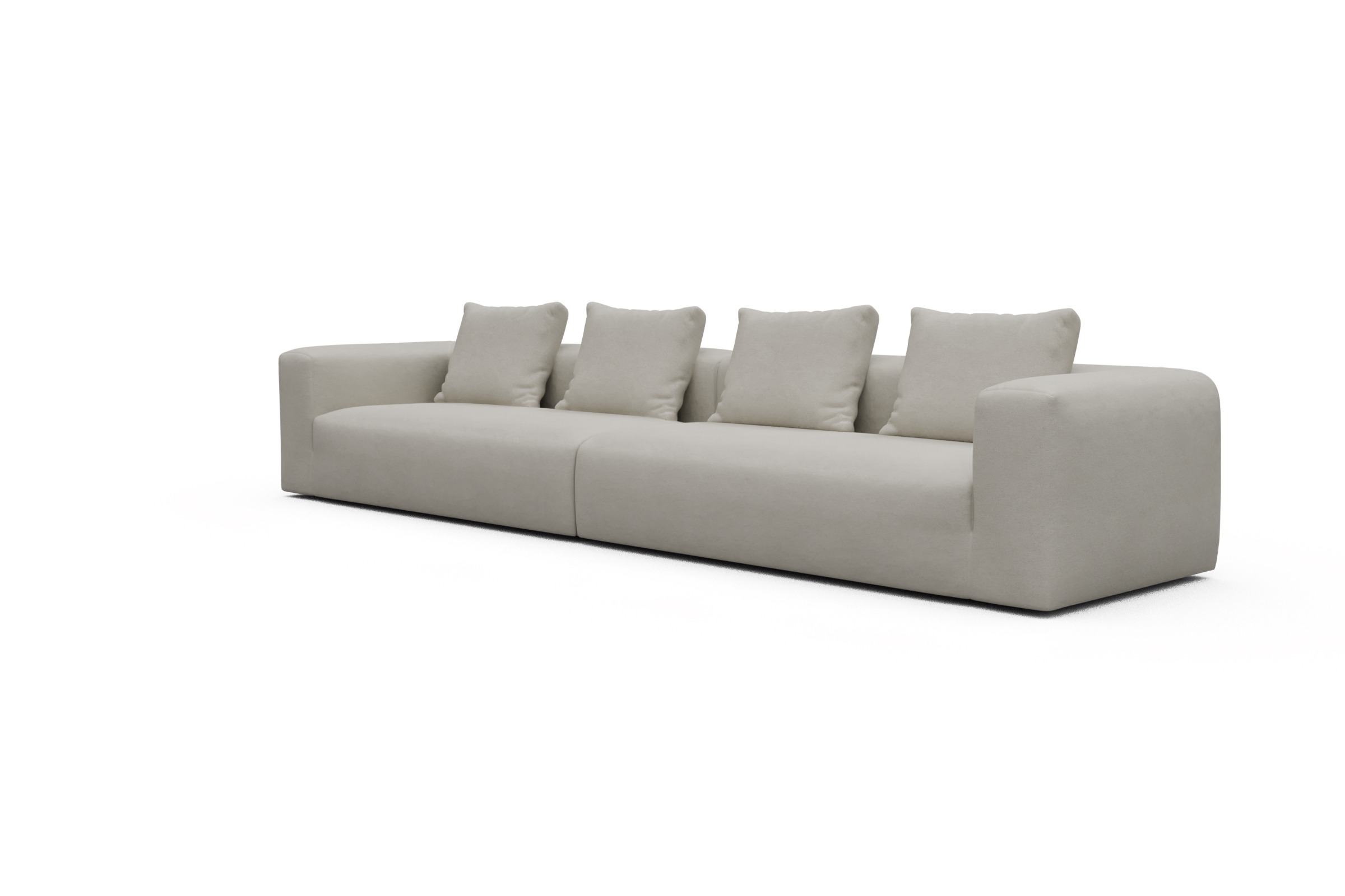Sofa Modulares XXL Sofa Fred 5-Sitzer Denari-Clean-Beige