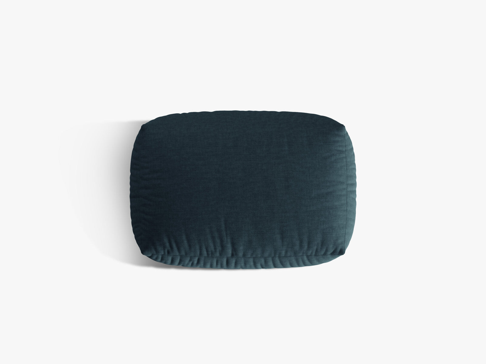Micadoni Hocker Martina 1-Sitzer Strukturierter Stoff Boston Jeansblau