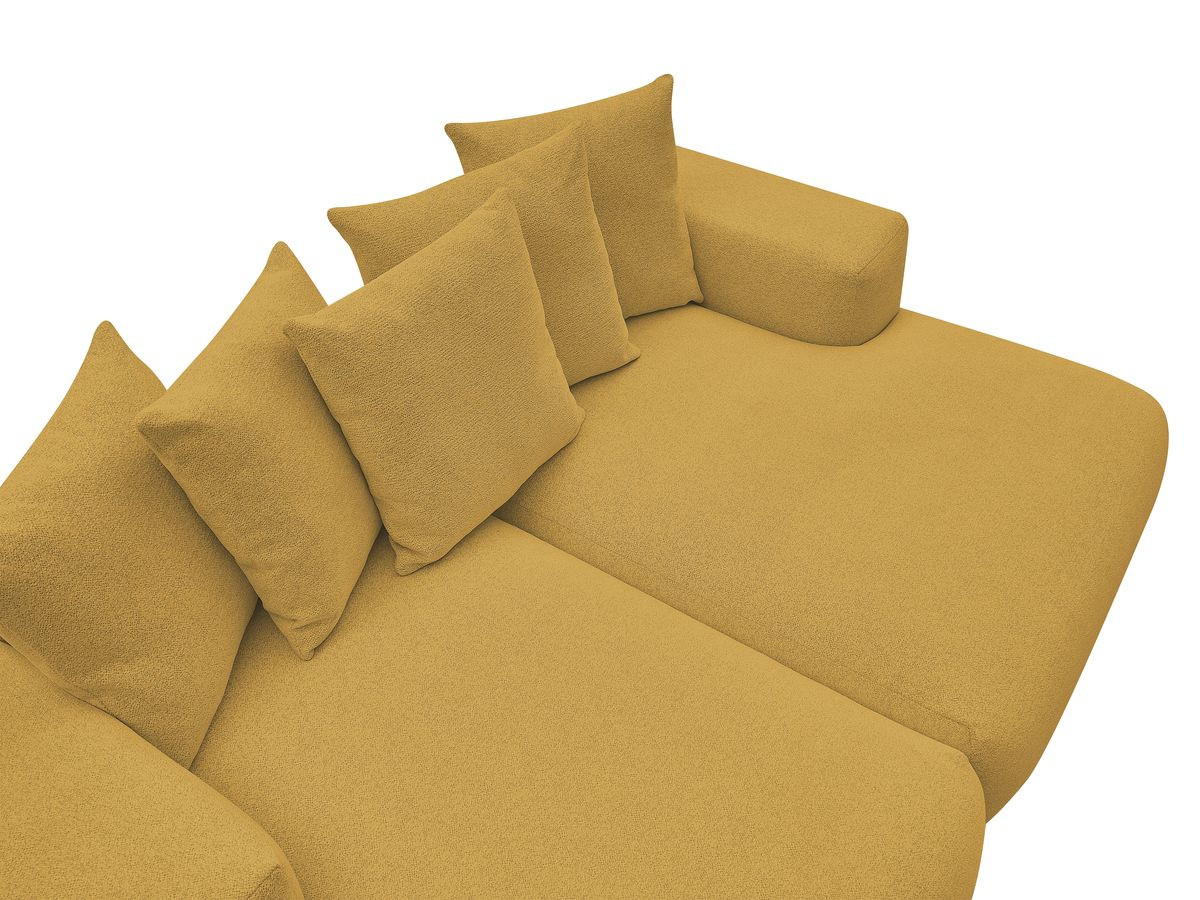 Bobochic Voltaire Sofa 4-Sitzer 248 × 170 cm Melange-Stoff Gelb