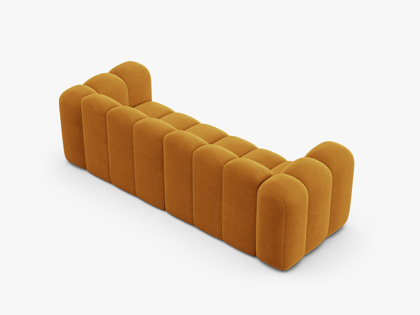 Micadoni Sofa Lupine 3-Sitzer Samt Venus Gelb