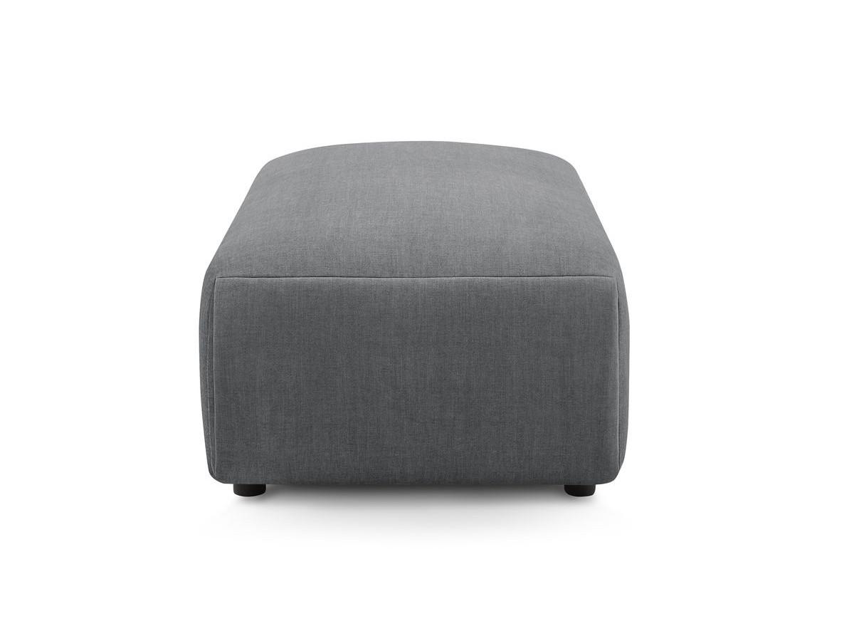 Bobochic Jeanne Pouf 66 × 117 cm Samt Dunkelgrau