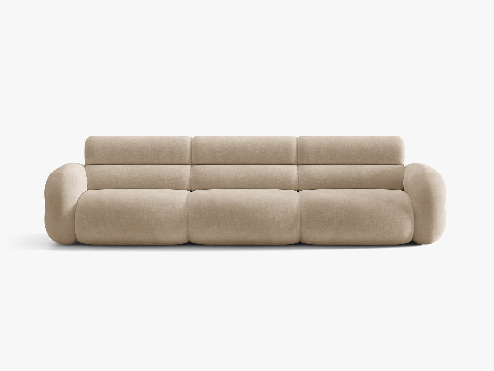 Micadoni Neo Modulares Sofa 4-Sitzer Chenille Golden Dunkelbeige