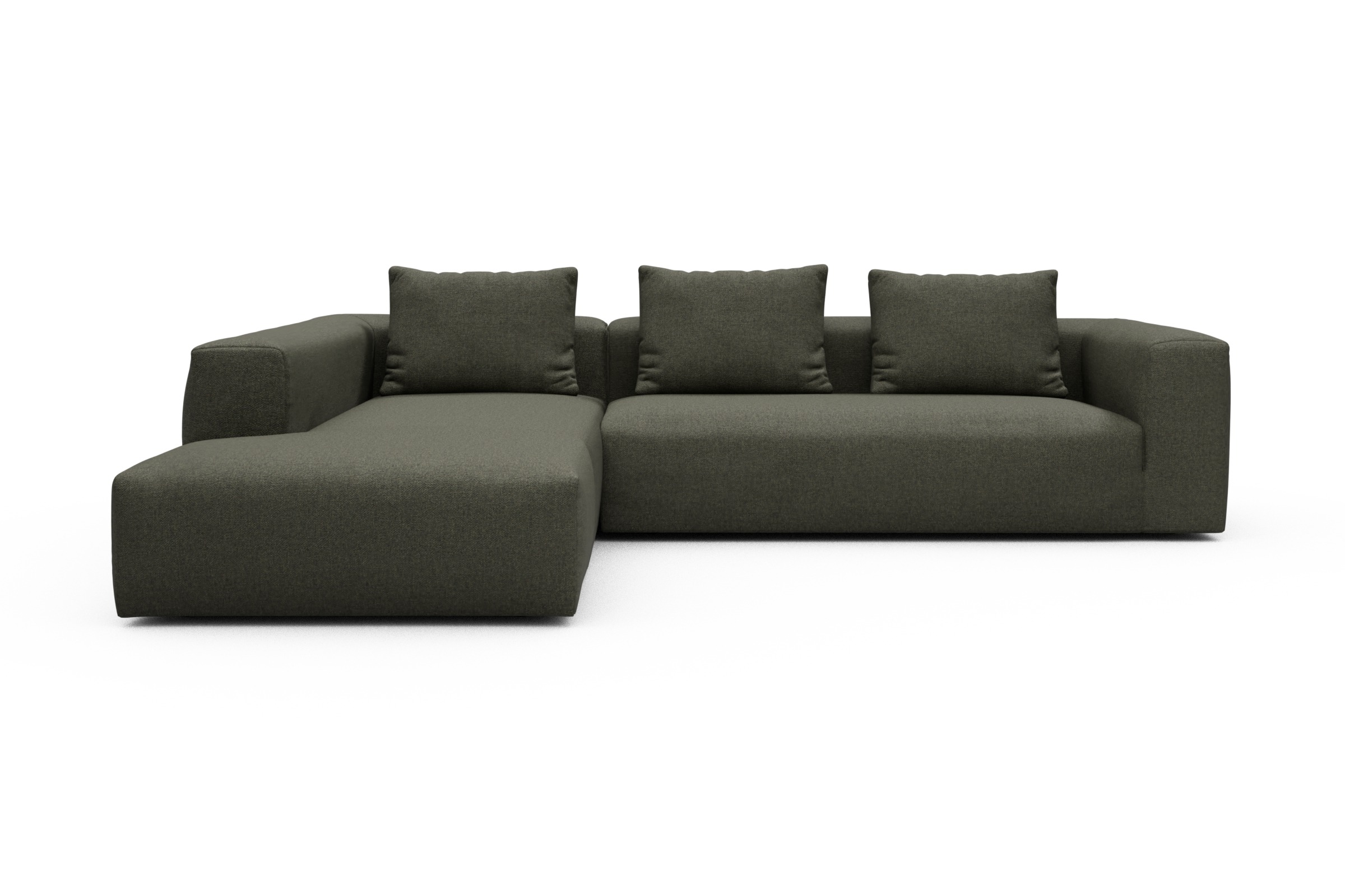 Skandi Home Ecksofa Fred Relax-Ecke links mit 2,5-Sitzer Sama-Winter-Moss moebelfaktor