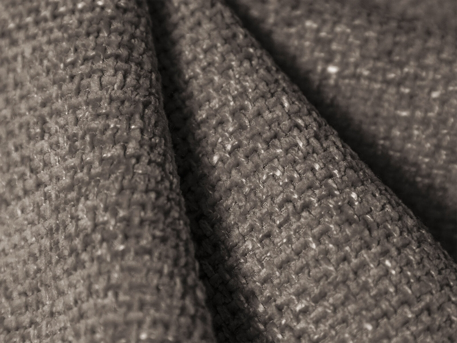 Micadoni Sofa Miley 4-Sitzer Rechts Chenille Haga Grau