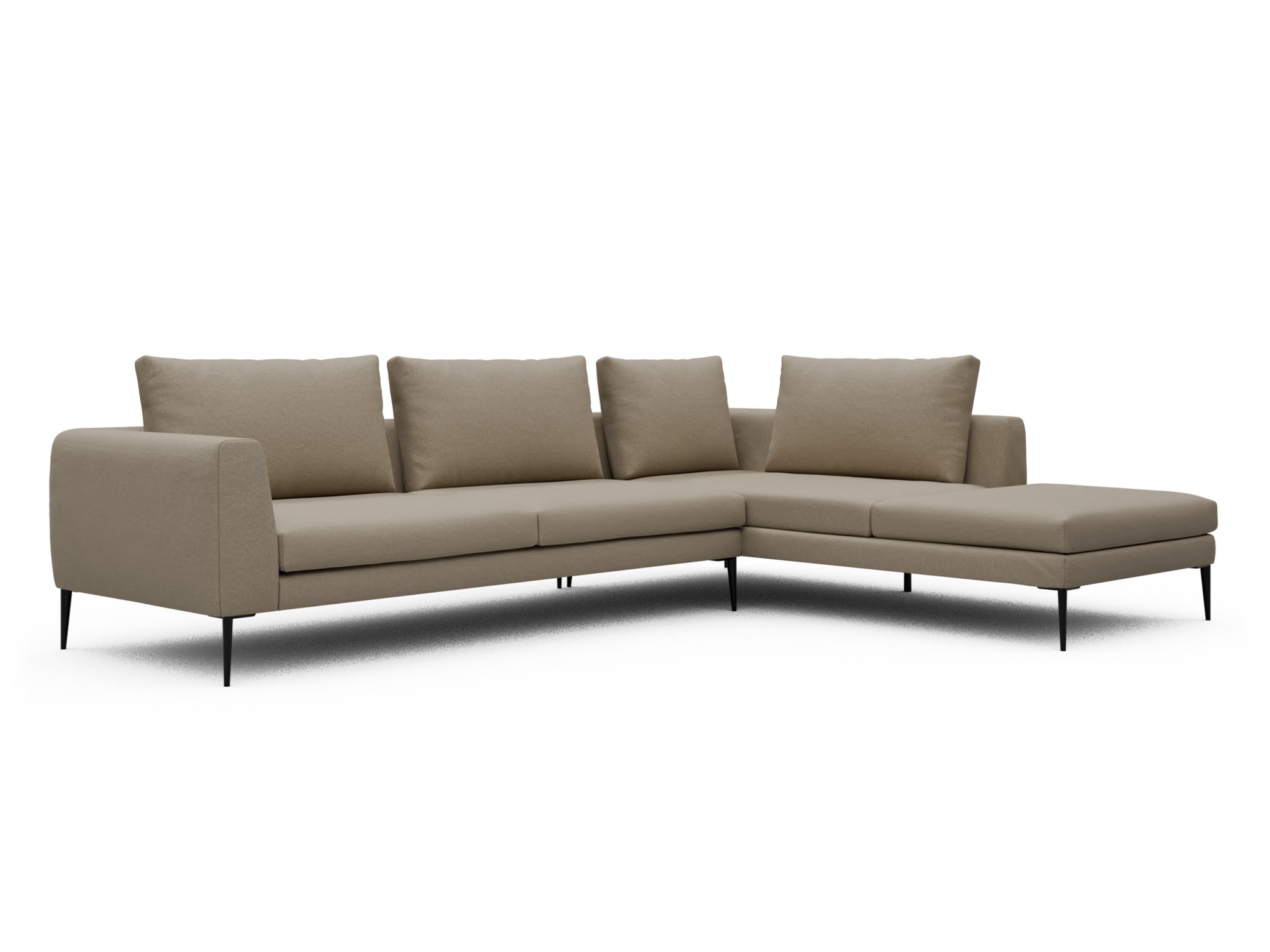 Skandi Home Ecksofa Paul Relax-Ecke rechts mit 3-Sitzer Satya-Natural moebelfaktor