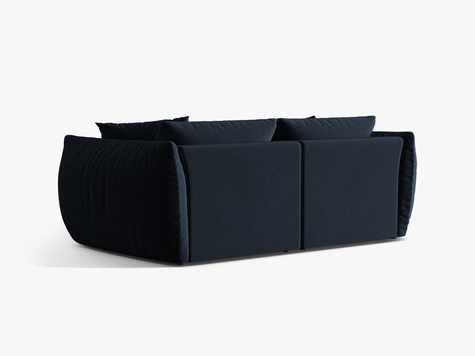 Micadoni Sofa Chris 3-Sitzer Samt Königsblau