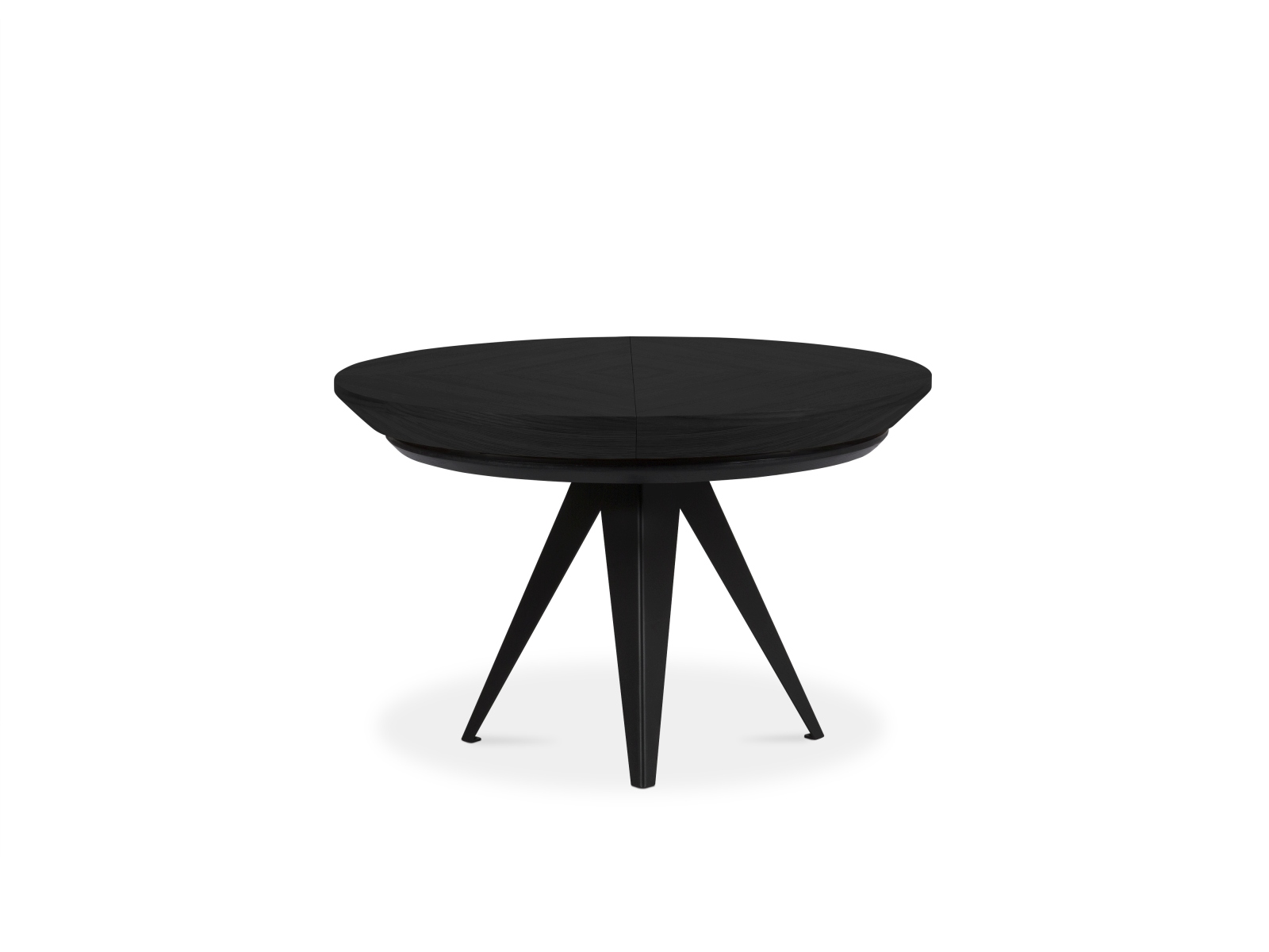 Micadoni 8-Sitzer Tisch Toni 120cm Holz Eiche Schwarz Furnier