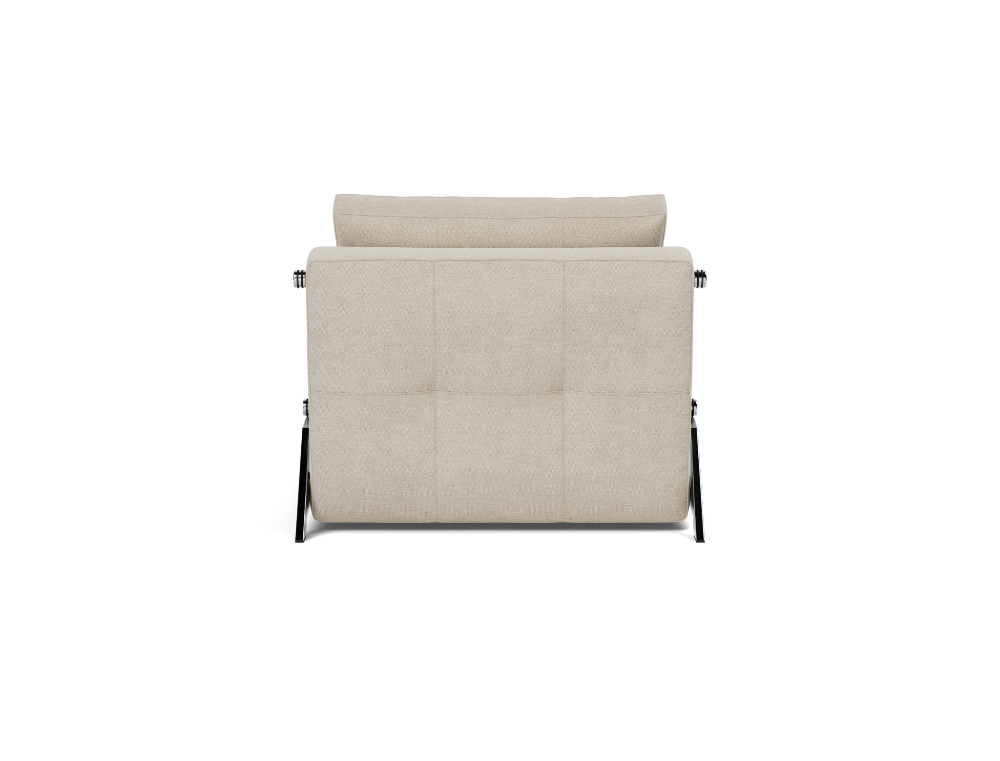 Schlafsessel Cubed 90 Flachgewebe Phobos 586-Latte Beine Chrom