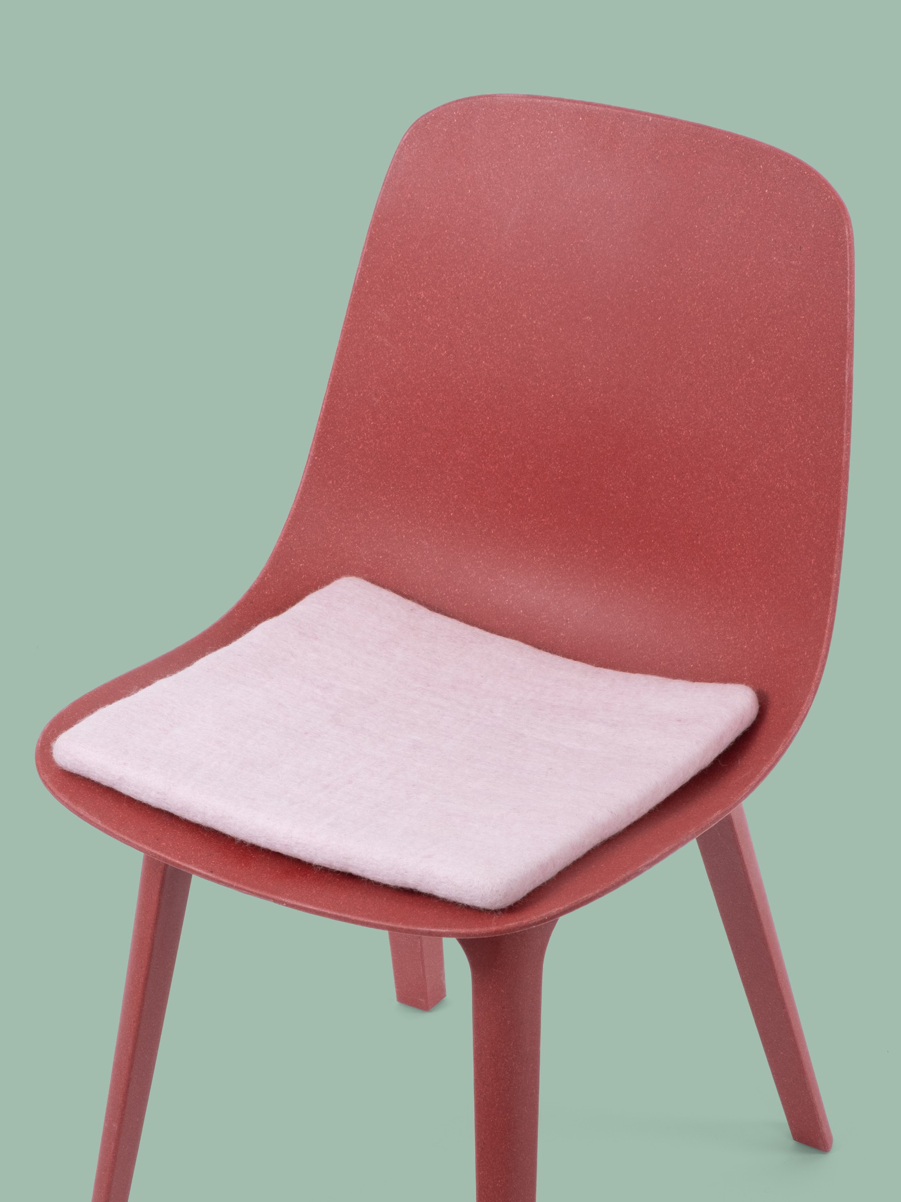 myfelt Mona Filz-Sitzauflage Zartrosa 36 x 36 cm