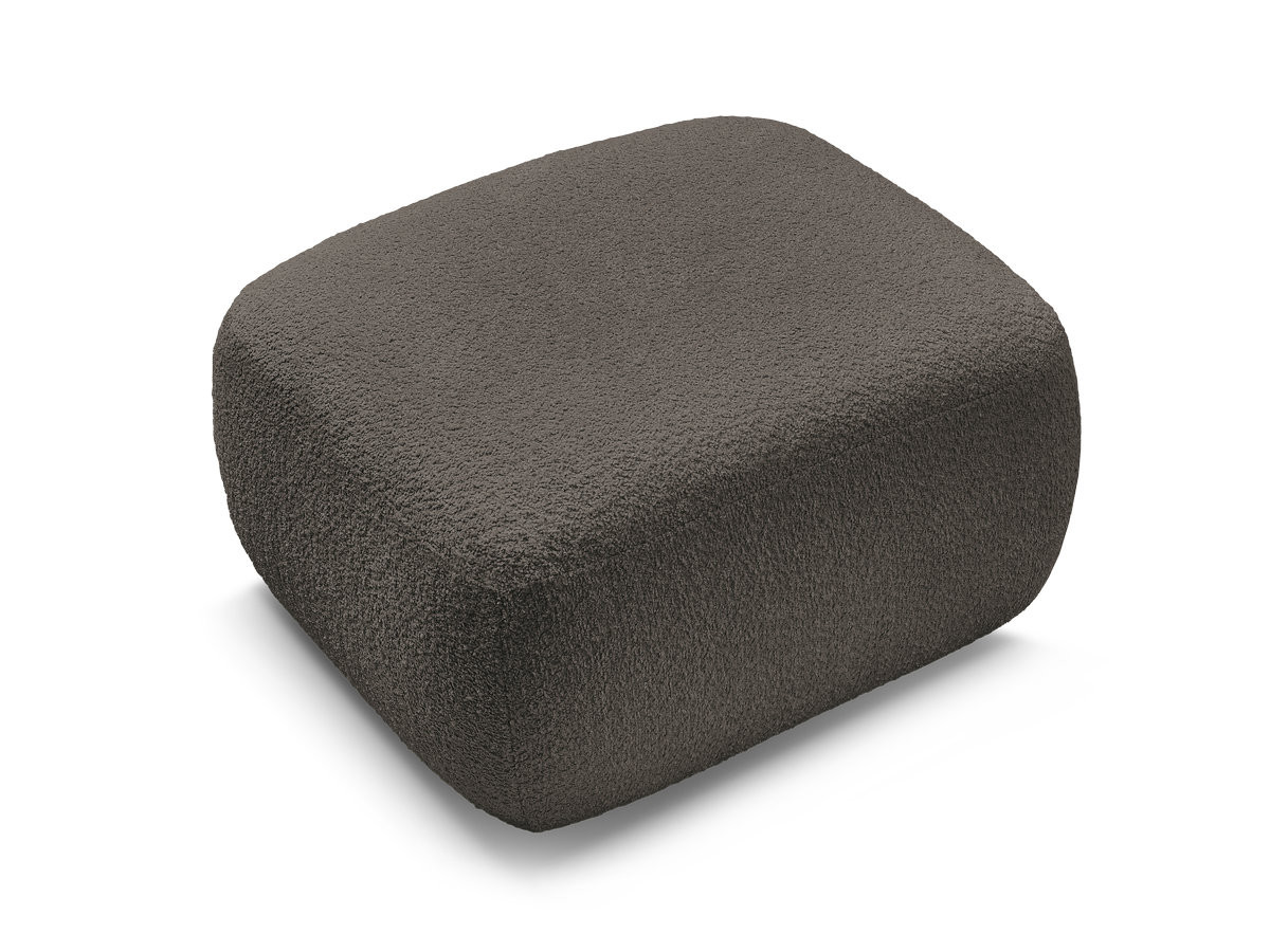 Bobochic Montaigne Pouf Bouclé-Stoff Braun