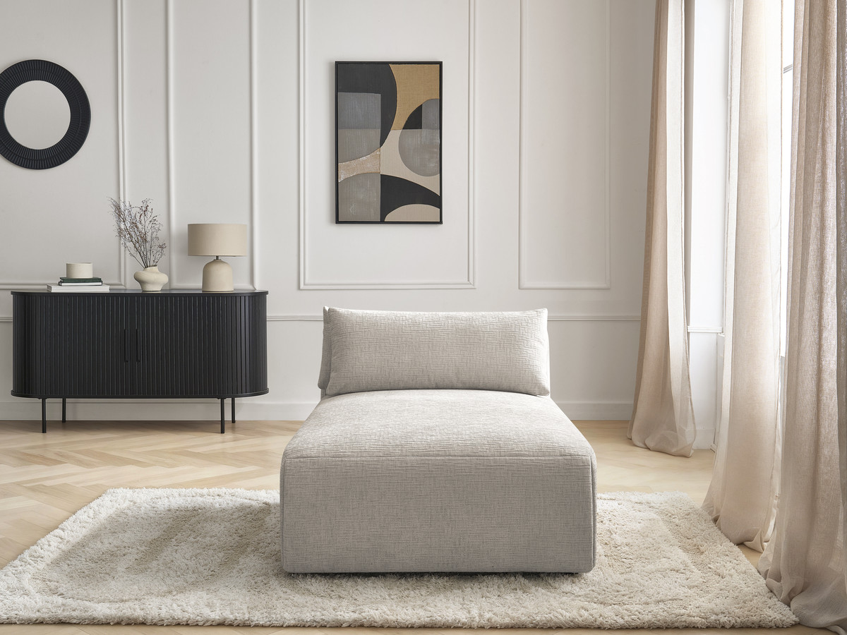 Bobochic Jana Méridienne-Modul Strukturstoff Beige
