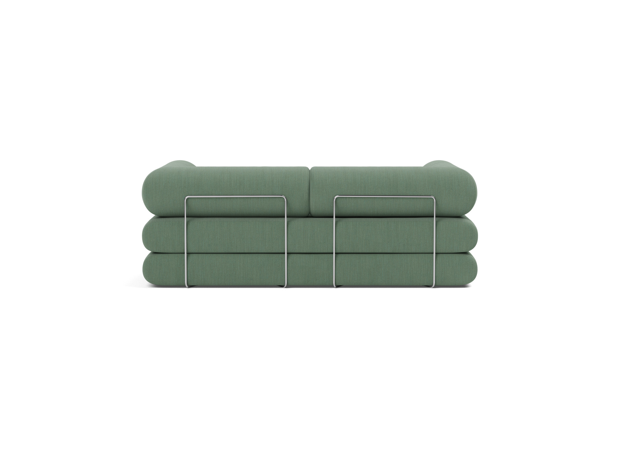 Tagesbett Circlus mit L-förmigen Armlehnen Flachgewebe Elegance 518-Green