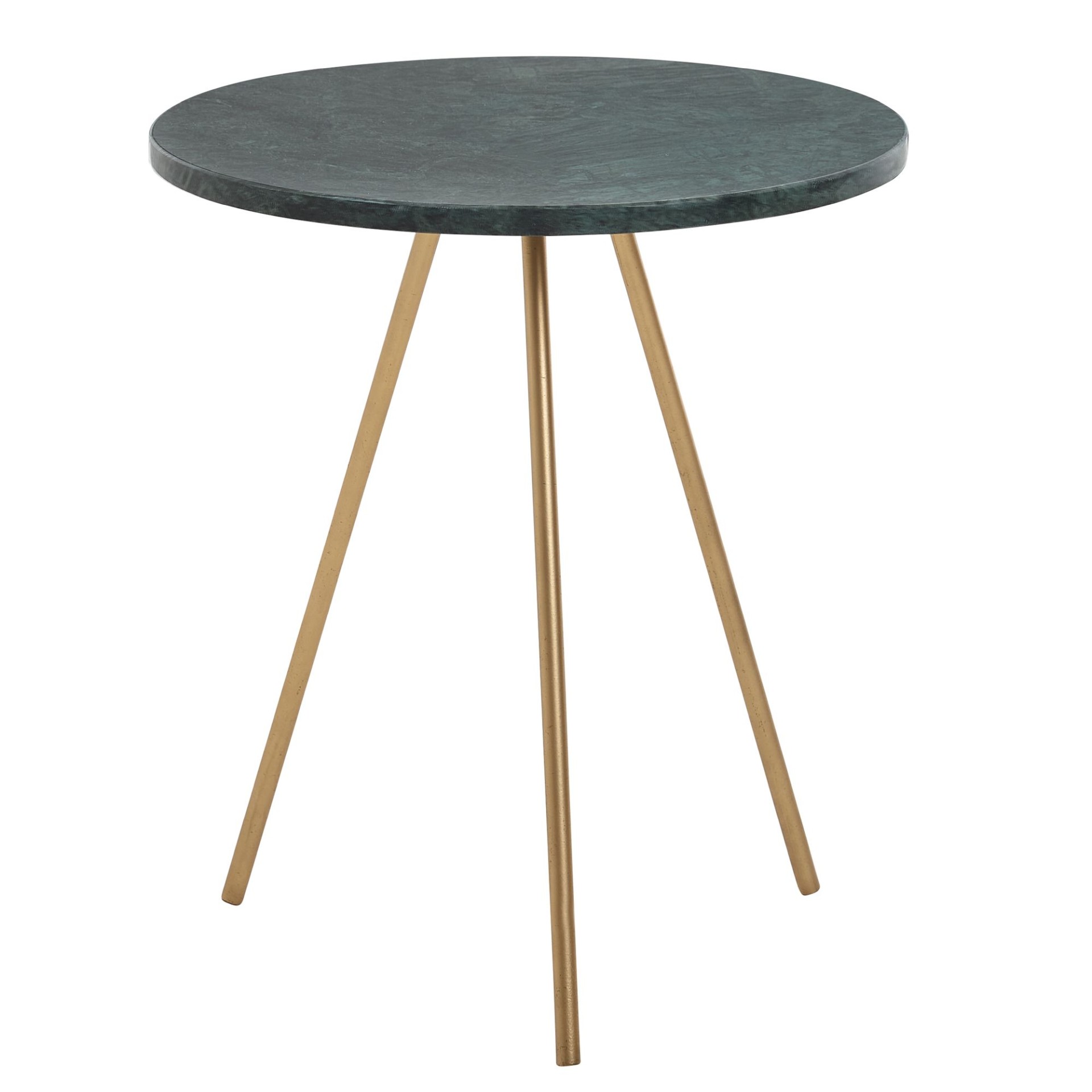 Beistelltisch Sogndal Marmor Grün Ø 38 × H 44 cm