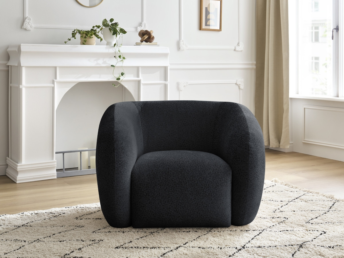 Bobochic Celine Sessel Strukturstoff Schwarz