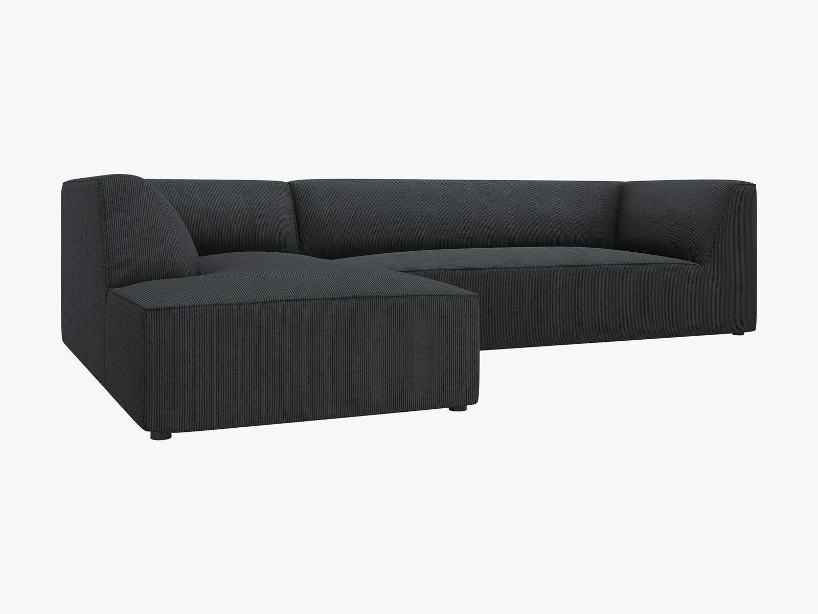 Micadoni 4-Sitzer Modular Sofa Ruby Links Kord Scala Schwarz