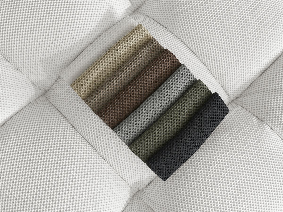 Bobochic Cloud Sofa 4-Sitzer mit Pouf Mesh-Stoff Weiß