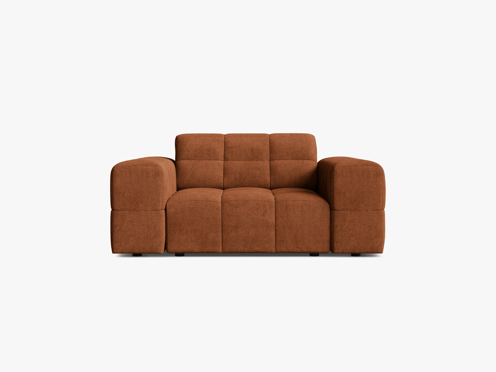 Micadoni Sessel Jennifer 1-Sitzer Chenille Eden Ziegel