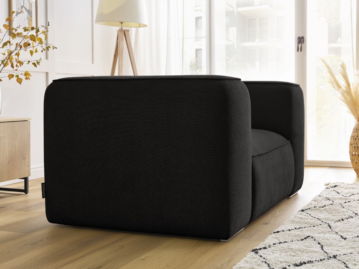 Bobochic Zephyr Sessel Strukturstoff Schwarz