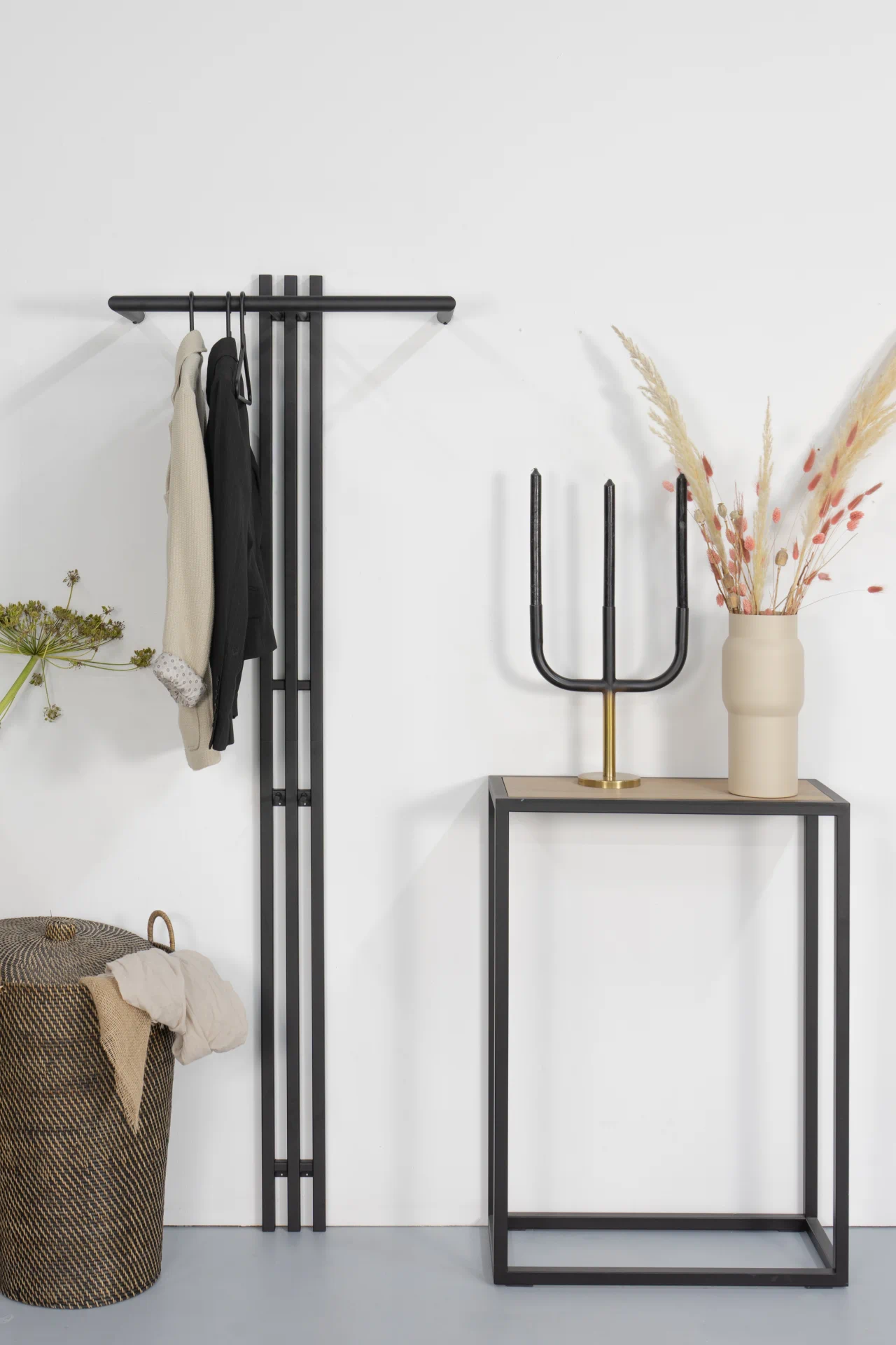 Spinder Design SENZA 5 Wandgarderobe - Schwarz