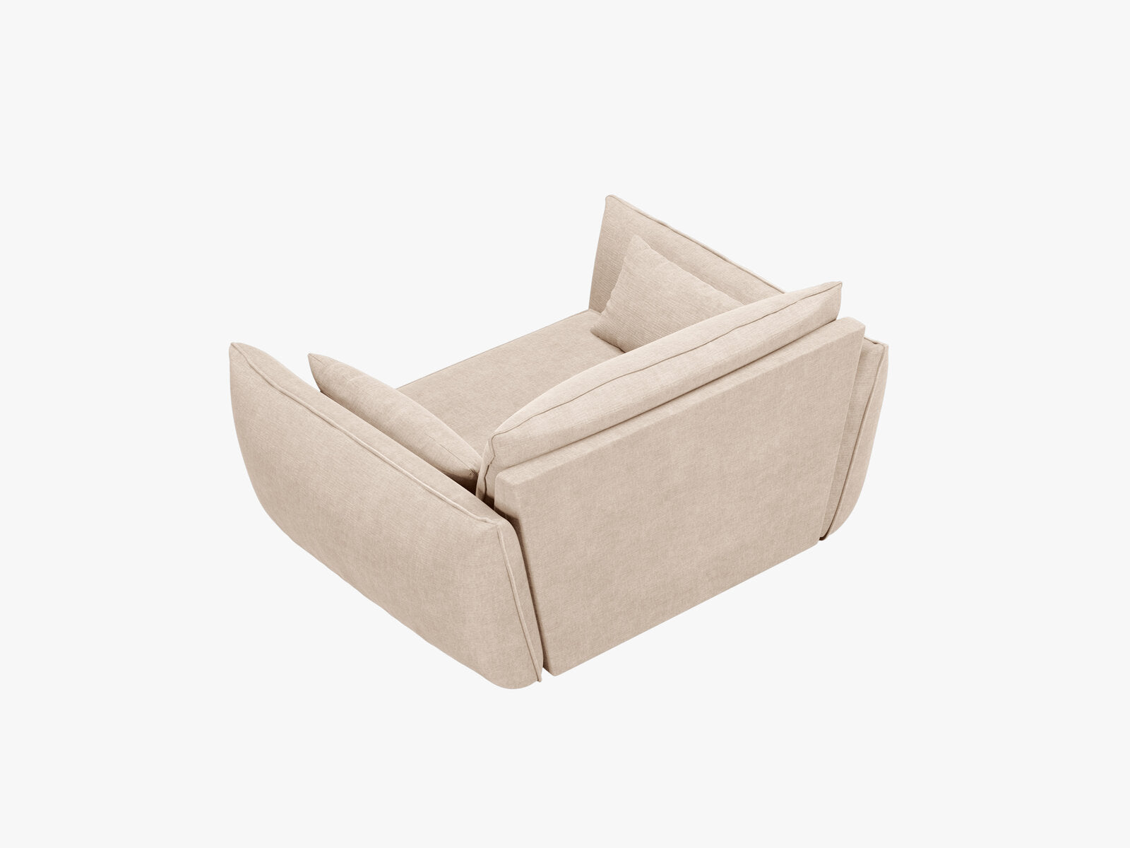 Micadoni Sessel Kaelle 1-Sitzer Chenille Over The Horizon Beige