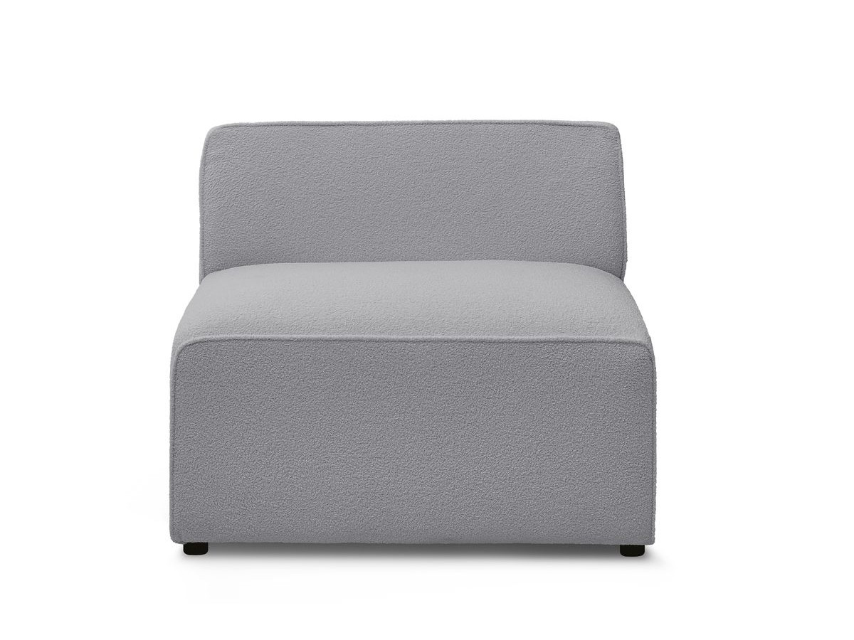 Bobochic Megeve Sofamodul 1-Sitzer Bouclé-Stoff Hellgrau