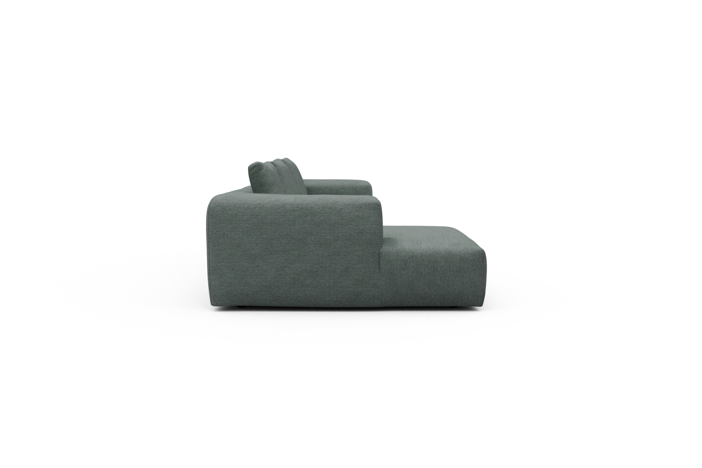 Ecksofa Fred Chaiselongue links mit 2,5-Sitzer Carreno-Ice-Blue
