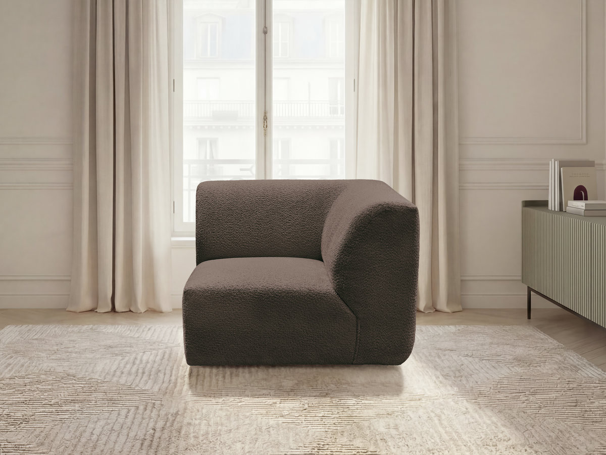 Bobochic Anda Sofa 1-Sitzer Chenille Braun