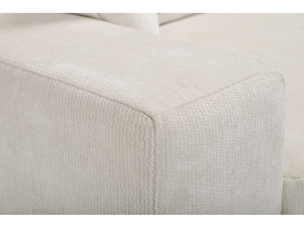 Bobochic Nevada Ecksofa Stoff Weiß