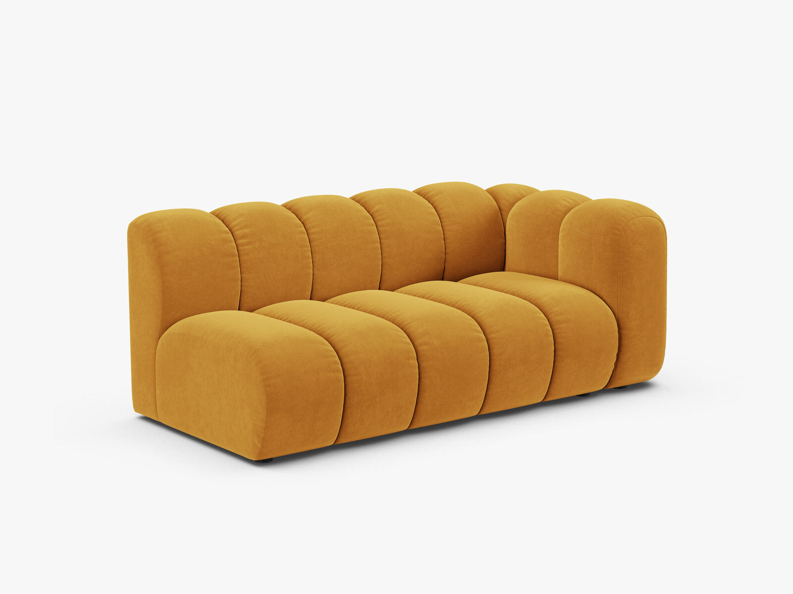 Micadoni Modul Lupine 3-Sitzer Samt Venus Gelb Rechts