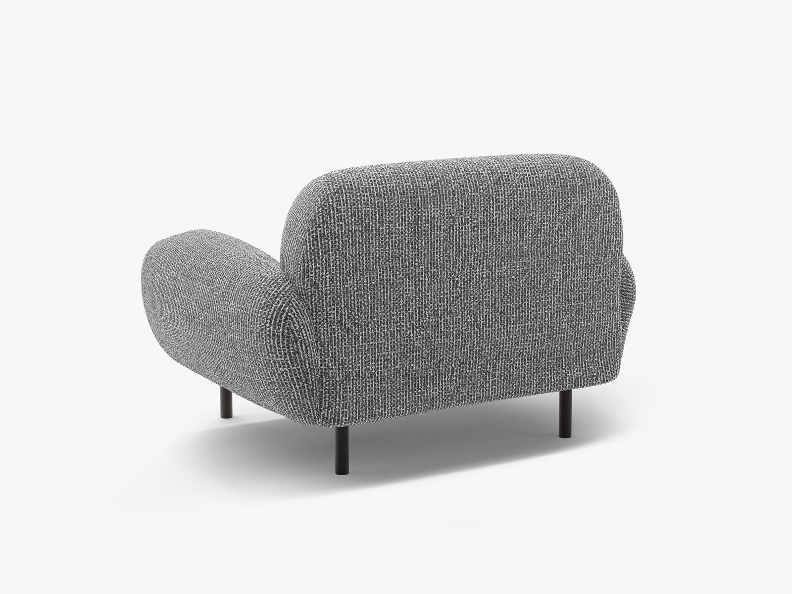 Micadoni Sessel Poppy Chenille Silencio Dunkelgrau