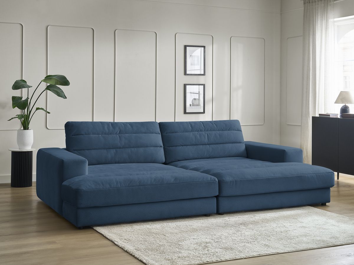 Bobochic Sierra Sofa 4-Sitzer Samt Dunkelblau