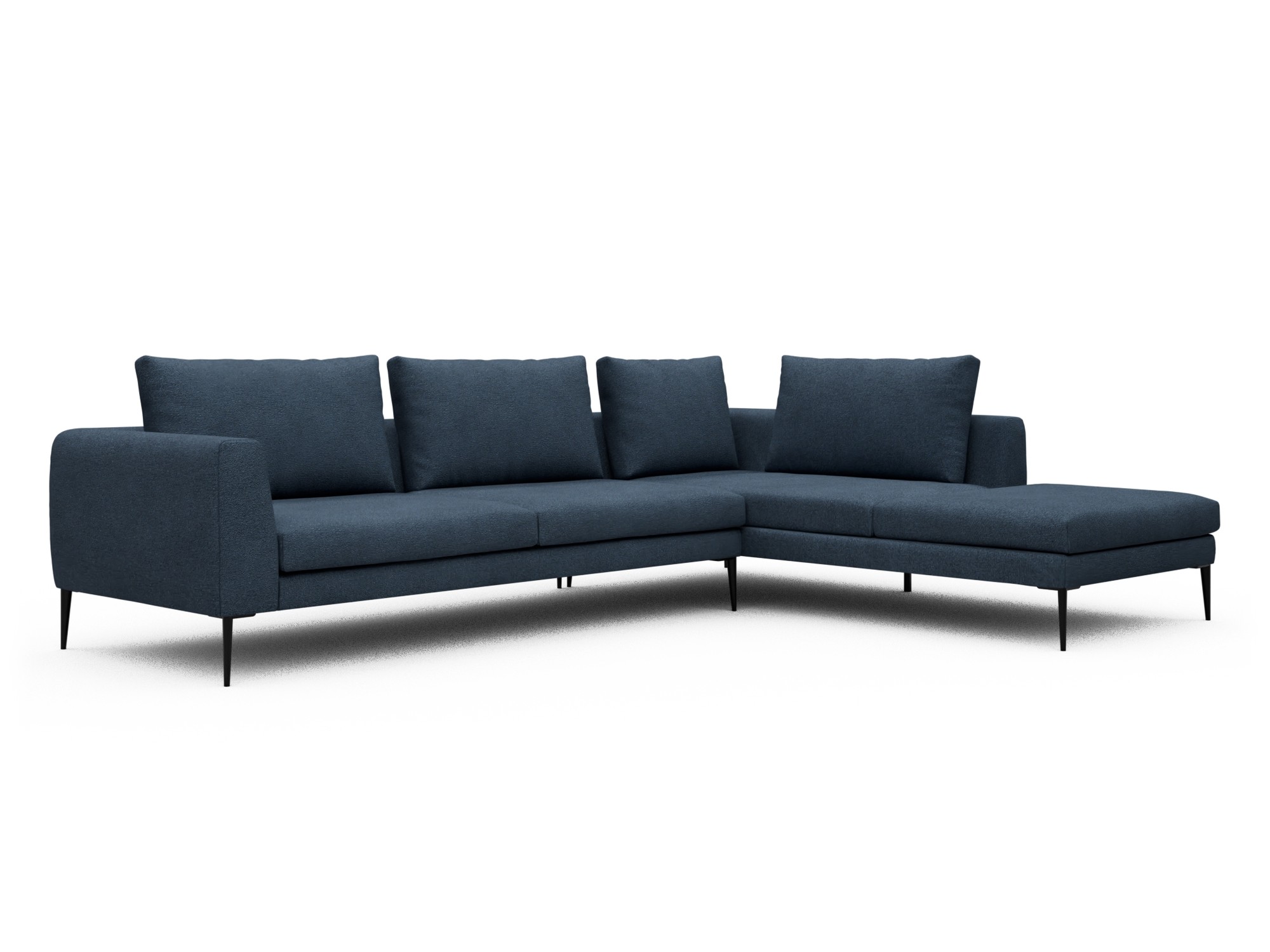 Skandi Home Ecksofa Paul Relax-Ecke rechts mit 3-Sitzer Boucle-Blue moebelfaktor