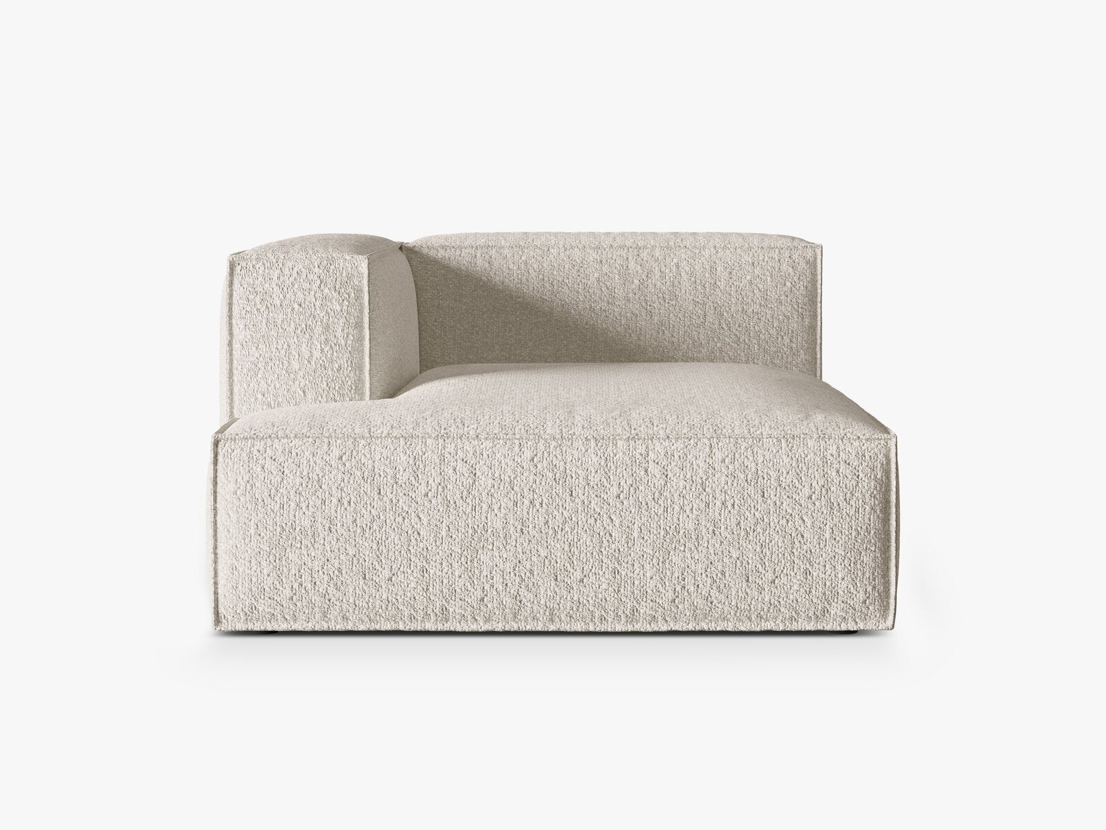 Micadoni Recamiere Nuria 1-Sitzer Links Boucle Beige