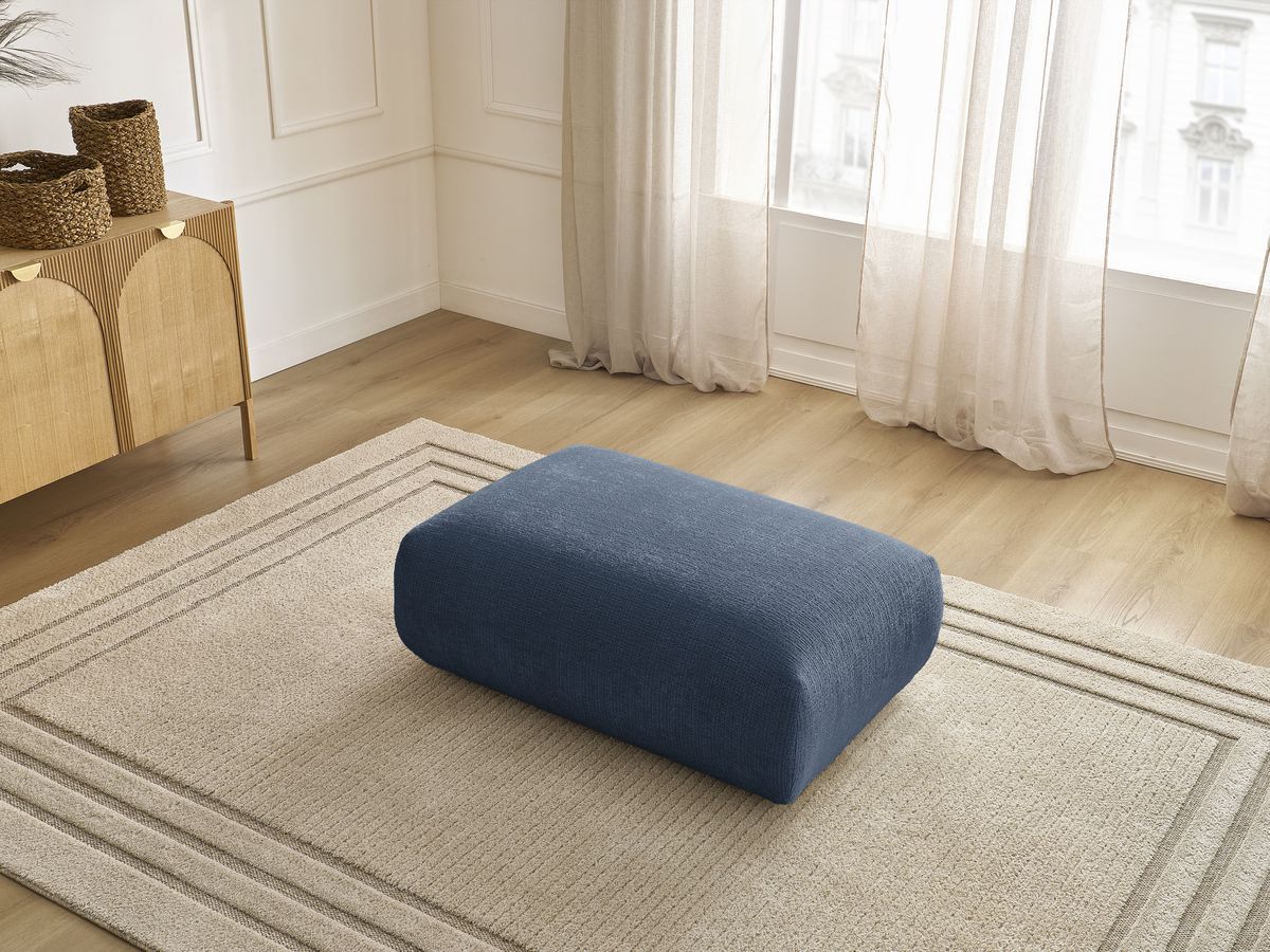 Bobochic Sirius Sofa 1-Sitzer Strukturstoff Dunkelblau