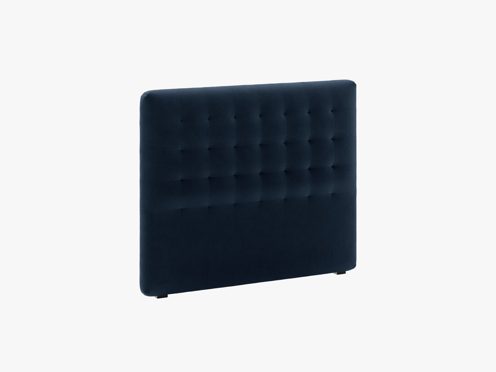 Micadoni Nova Samtiger Kopfteil 120 cm (H 95 cm) Samt Paris Dunkelblau 120x95