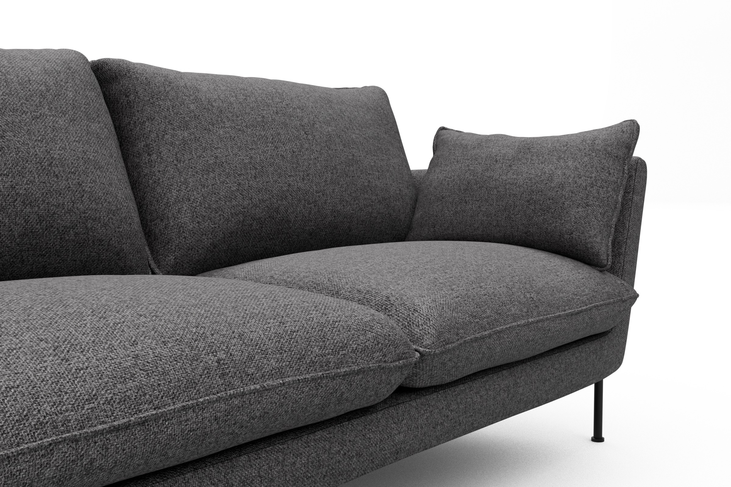 Sofa Anton 3-Sitzer Sama-Antracite