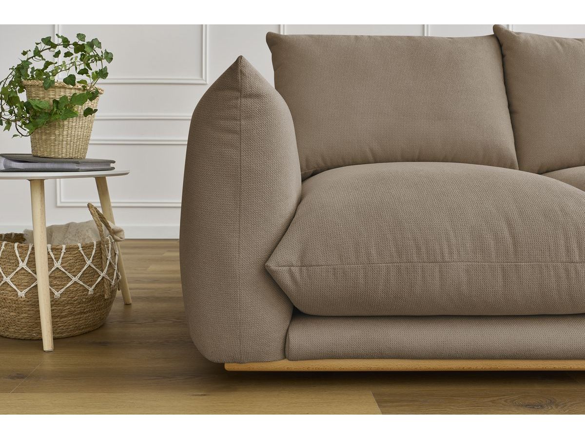 Bobochic Ernest Sofa 2-Sitzer Stoff Taupe