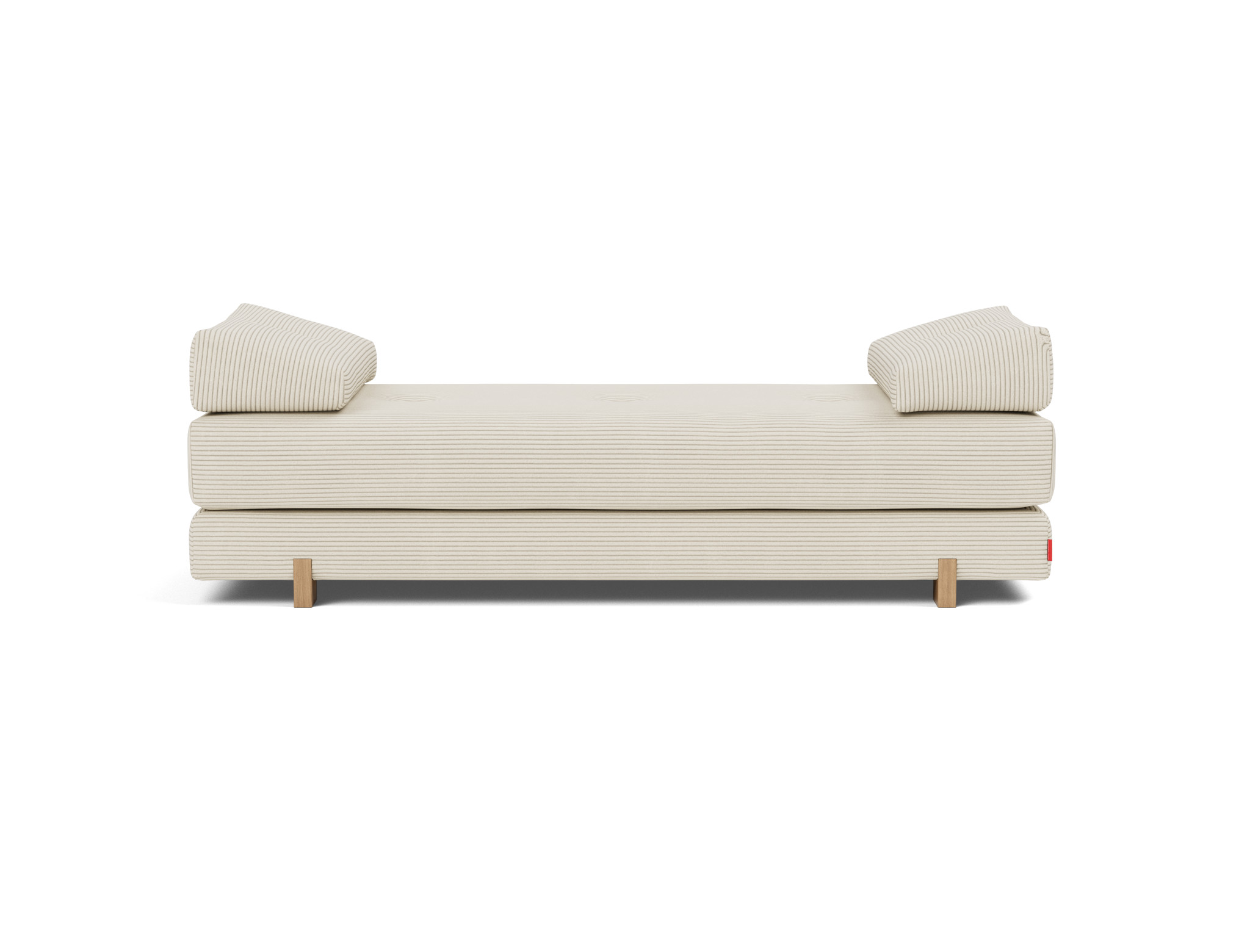 Tagesbett Sigmund Kord Corduroy 594-Ivory Beine Drip Eiche
