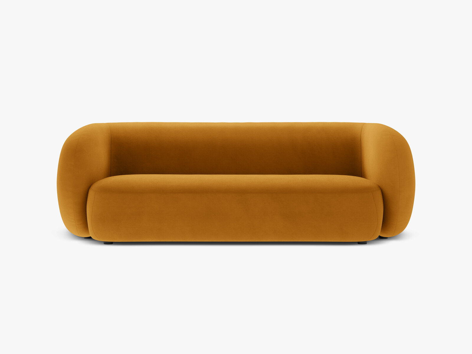 Micadoni Sofa Kate 3-Sitzer Samt Salvador Gelb