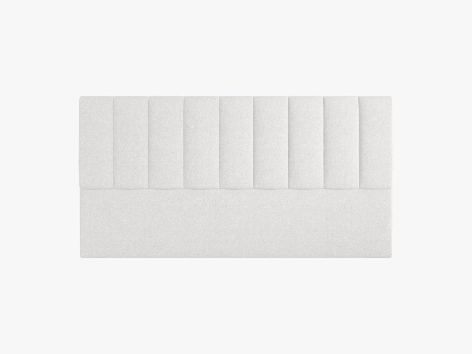 Micadoni Marl Samtiger Kopfteil 140 cm (H 95 cm) Chenille Eden Silber 180x95