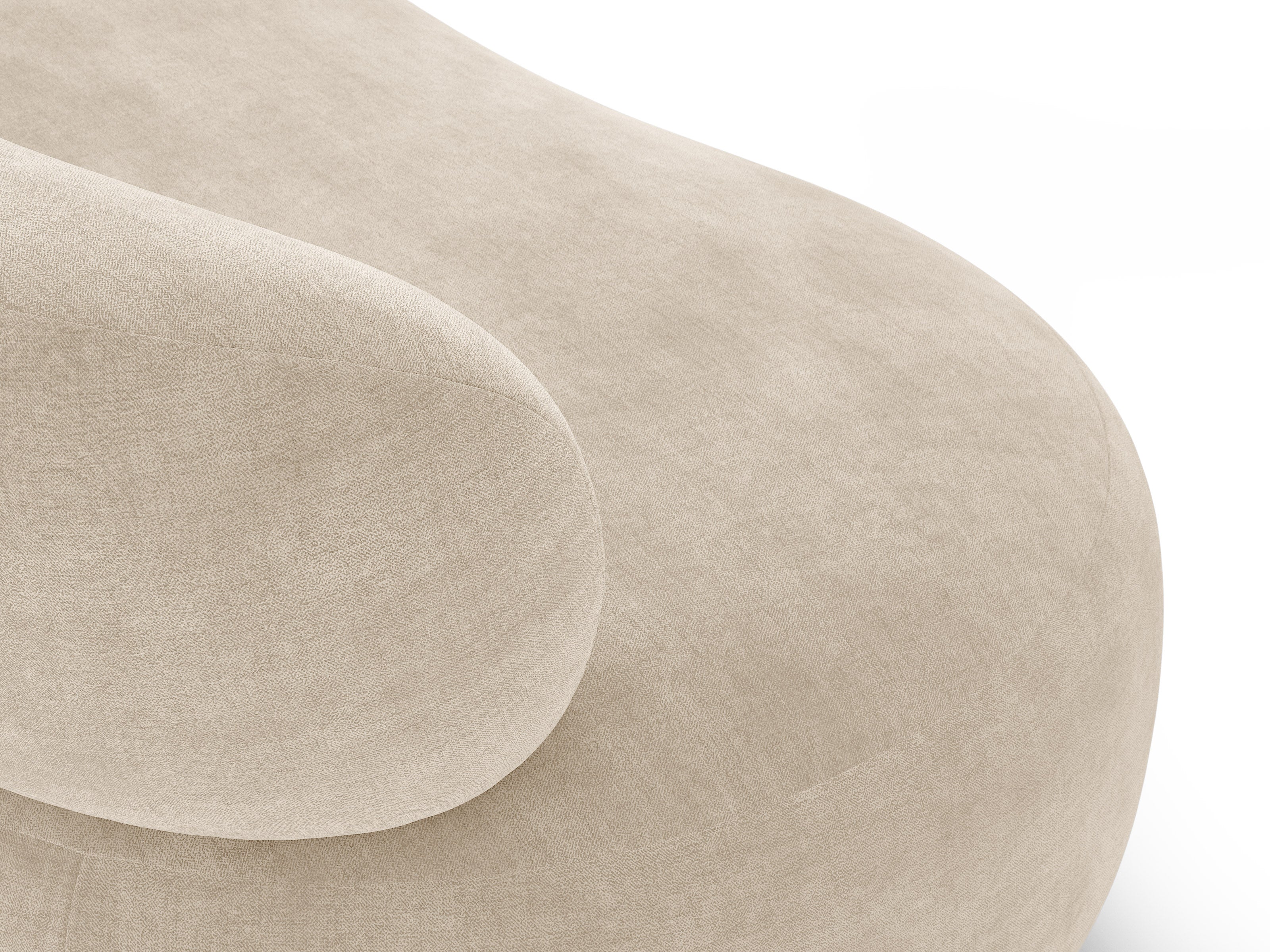 Micadoni Aura Armsessel Chenille Golden Helles Beige