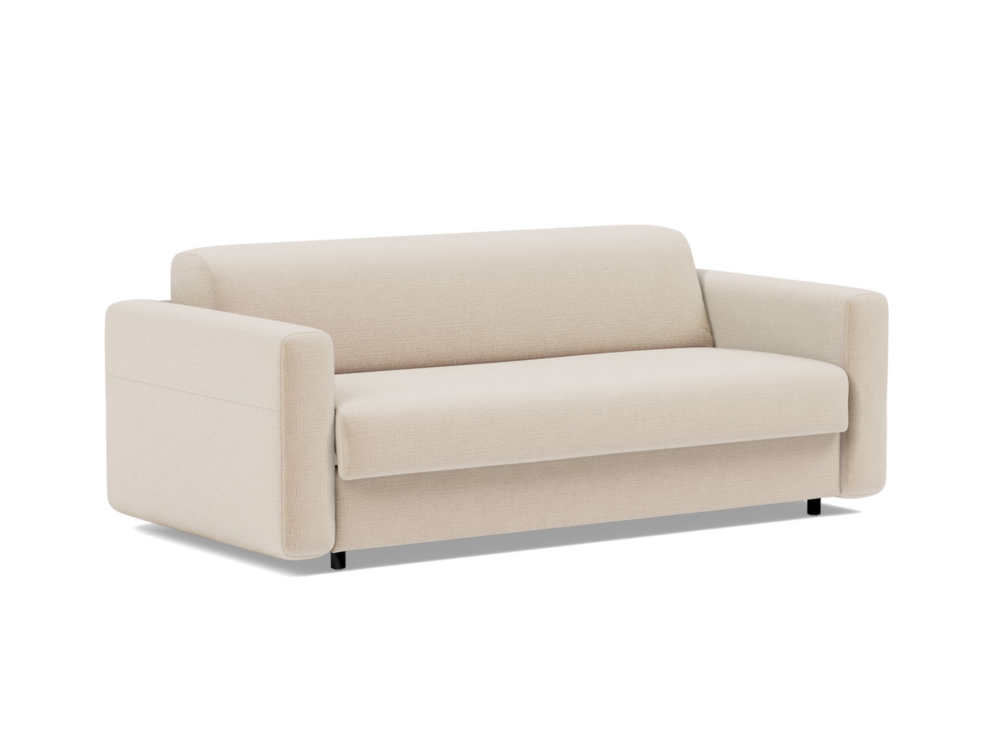Schlafsofa Killian mit Taschenfederkernmatratze 140 Chenille Esina 410-Almond-Beige