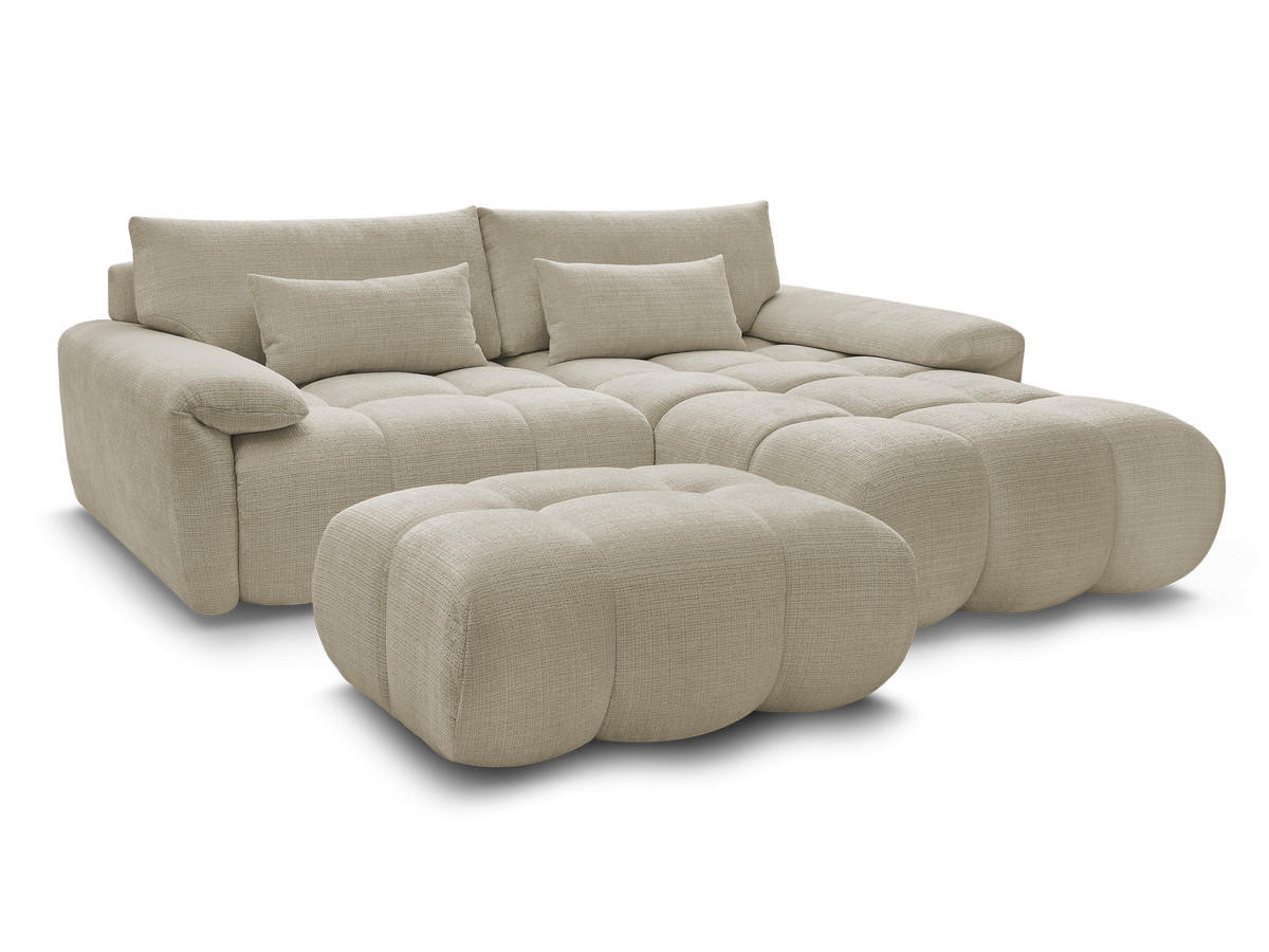 Bobochic Ivane Ecksofa mit Pouf