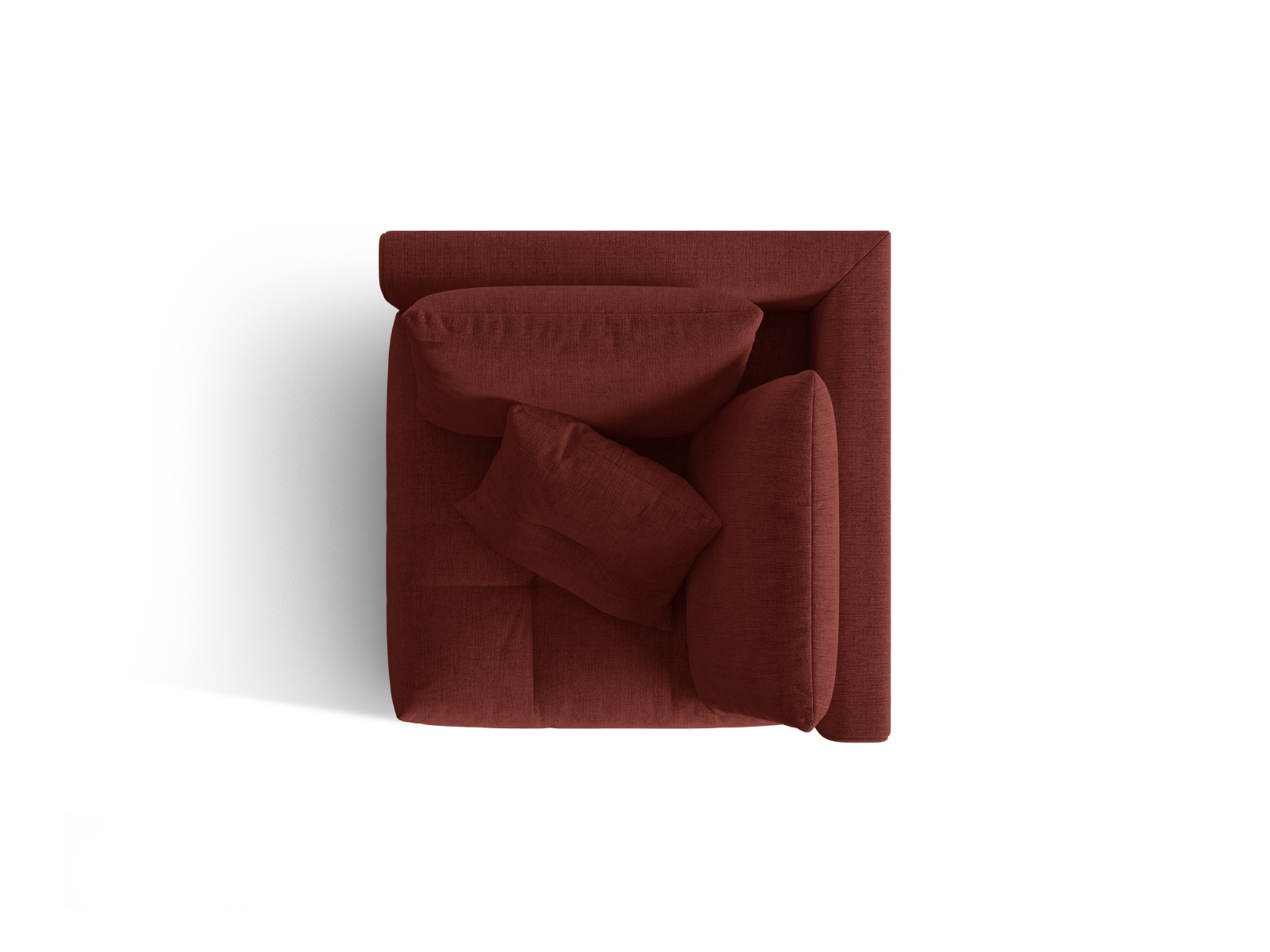 Micadoni Symmetrisches Eckmodul Bloom Strukturierter Stoff City Rot