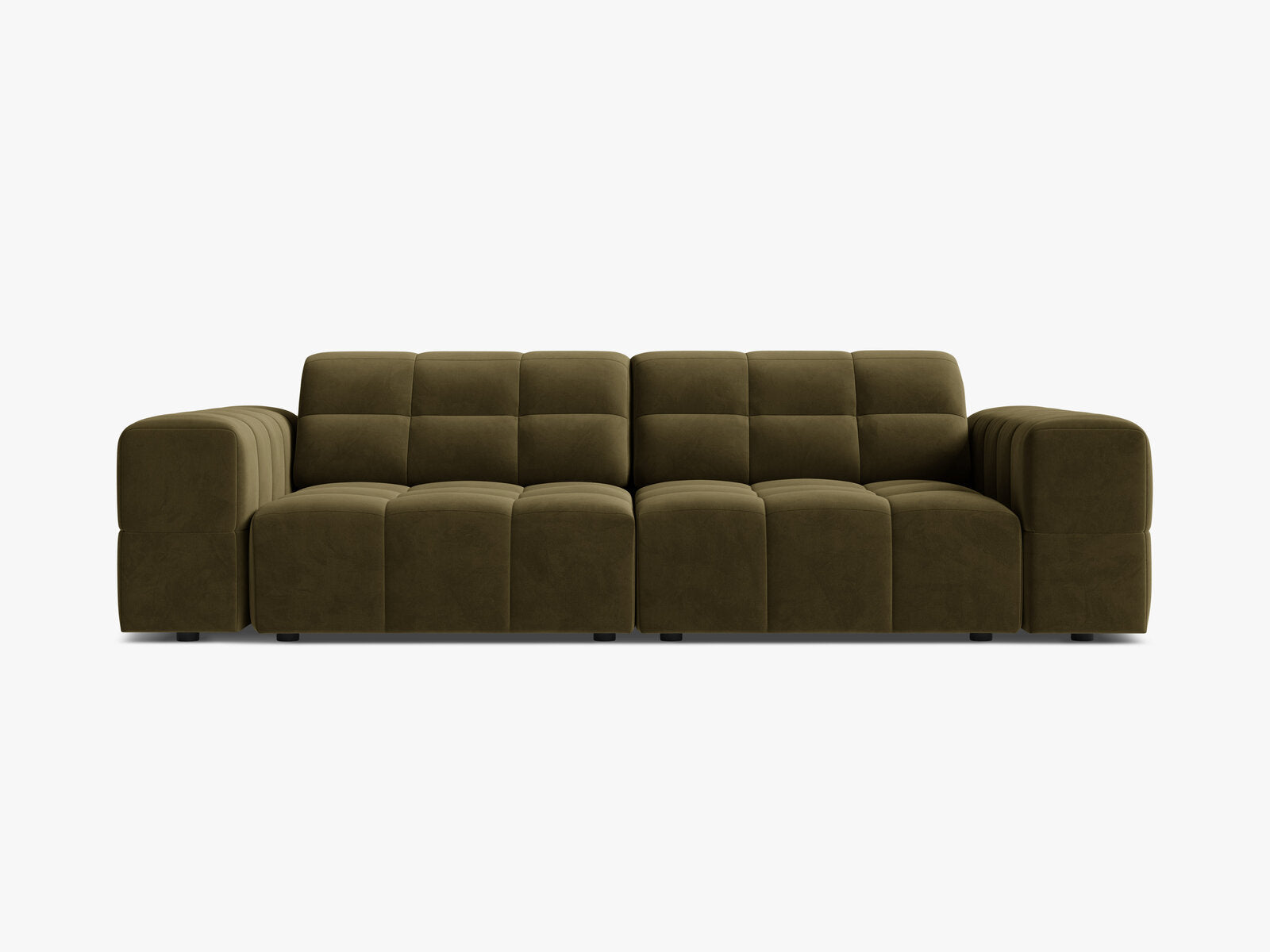 Micadoni Sofa Jennifer 3-Sitzer Samt Bluvel Grün