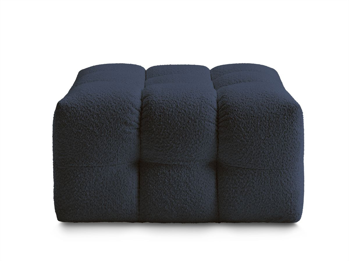 Bobochic Cloud Pouf Bouclé-Stoff Dunkelblau
