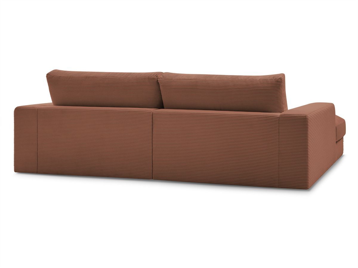 Bobochic Leonard Sofa 4-Sitzer 234 × 159 cm Cordsamt Orange