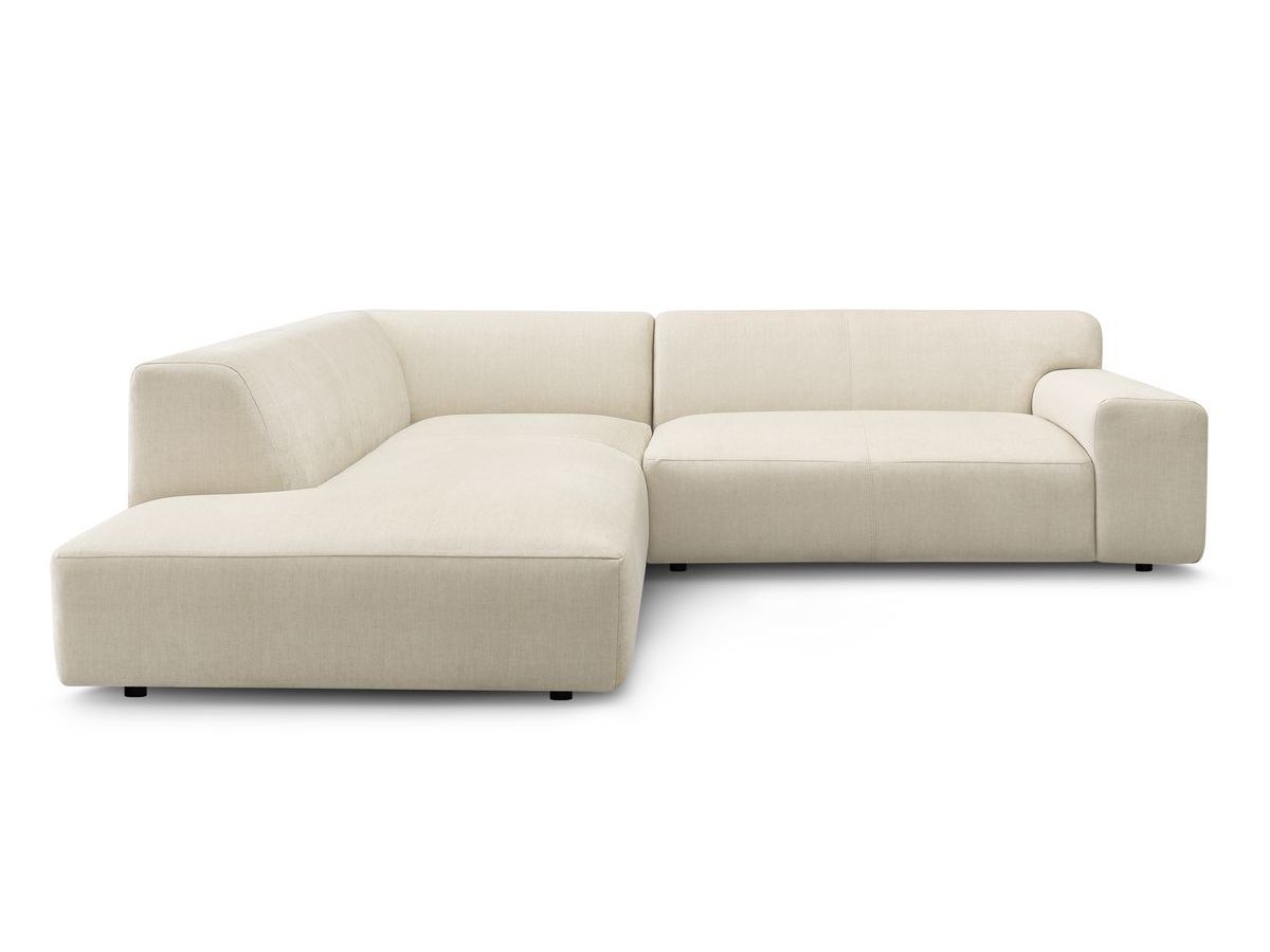 Bobochic Lavena Ecksofa 272 × 220 cm Samt Beige Ecke links