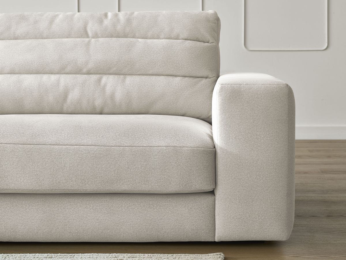 Bobochic Sierra Ecksofa Samt Beige Ecke links
