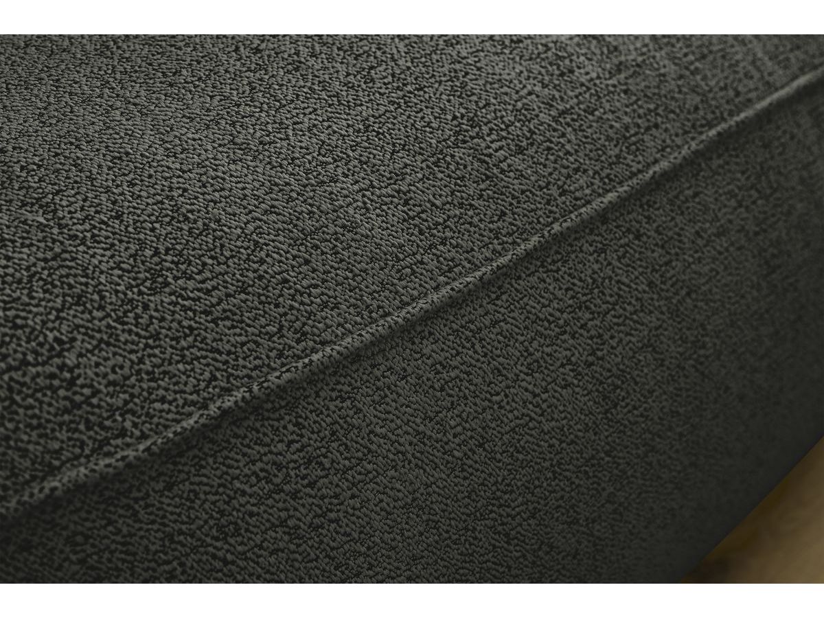 Bobochic William Ecksofa Melange-Stoff Dunkelgrau Ecke rechts